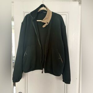 Ralph Lauren Dark Green Jacket with Tan Accents
